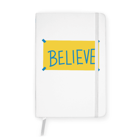 Believe Locker Room Poster Notebook