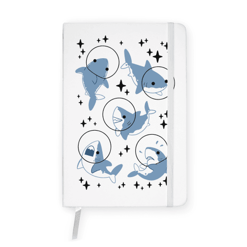 Space Shark Pattern Notebook