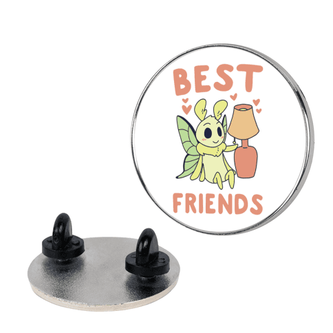 Best Friends - Moth and Lamp Lapel Pin