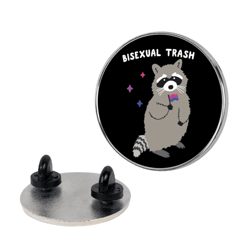Bisexual Trash Raccoon Lapel Pin