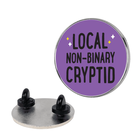 Local Non-binary Cryptid Lapel Pin