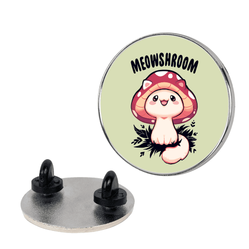 Meowshroom Lapel Pin