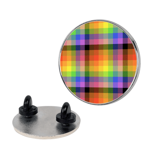 Pride Flag Plaid Pin