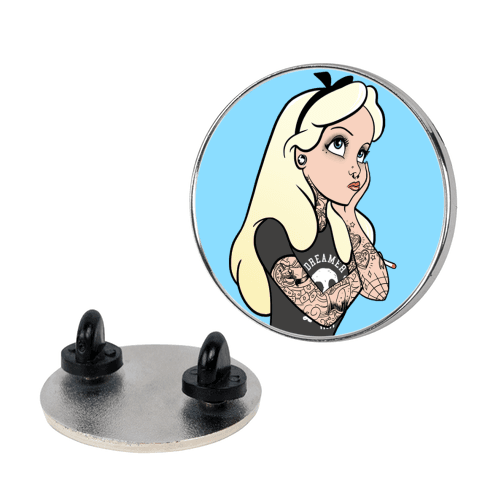 Punk Alice Parody Lapel Pin