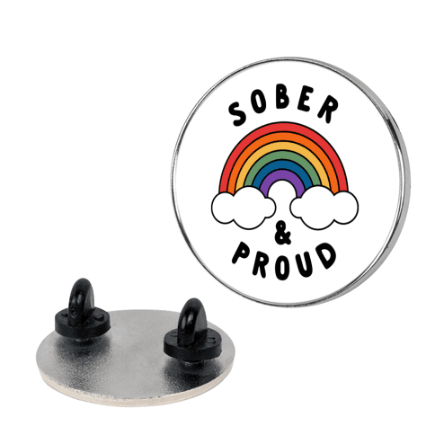 Sober And Proud Lapel Pin