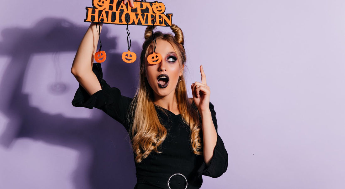 Printable Halloween Photo Booth Props + Zoom Backgrounds