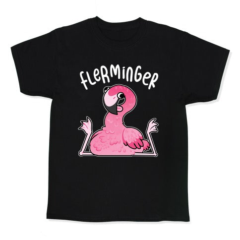 Derpy Flamingo Flerminger Kid's Tee