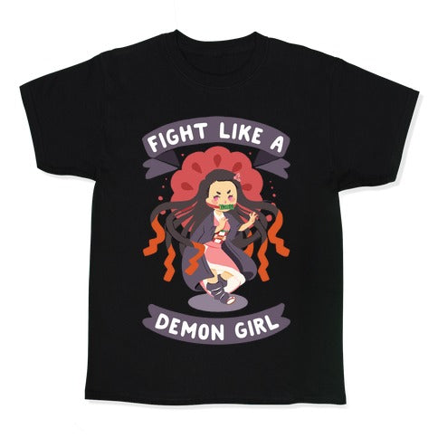 Fight Like a Demon Girl Nezuko Kid's Tee