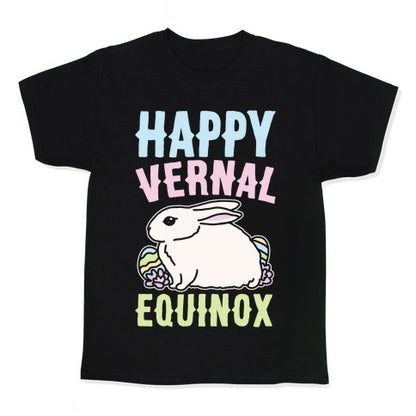 Happy Vernal Spring Equinox Easter Parody White Print Kid's Tee