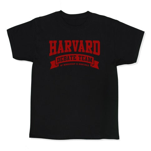 Harvard Debate Team Parody Shirt Kid's Tee