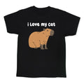 I Love My Cat Capybara Kid's Tee