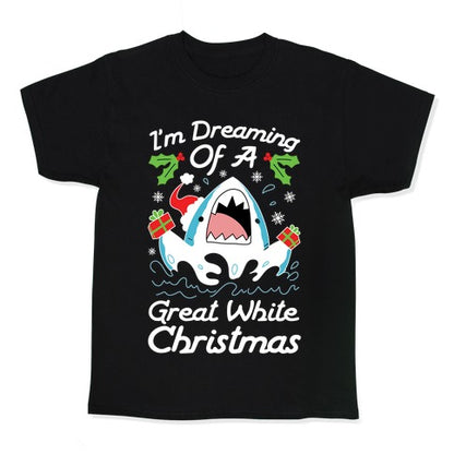 I'm Dreaming Of A Great White Christmas Kid's Tee
