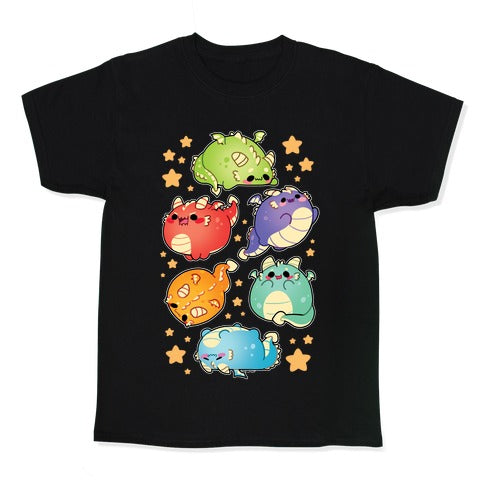 Kawaii Dragons Pattern Kid's Tee