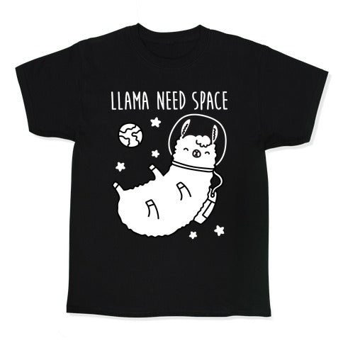 Llama Need Space Parody Kid's Tee