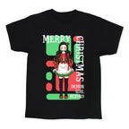 Merry Christmas Demon Girl Nezuko Kid's Tee