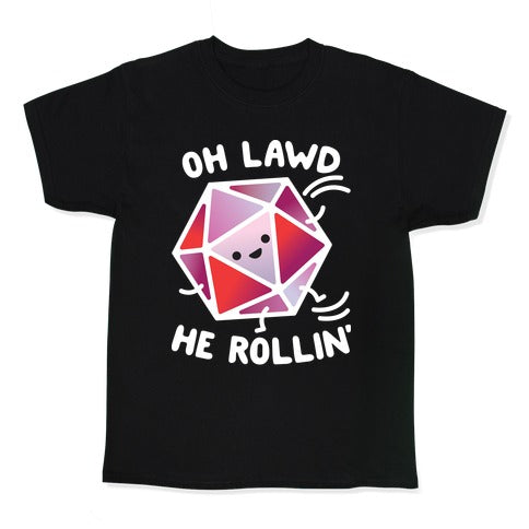 Oh Lawd He Rollin D20 Kid's Tee