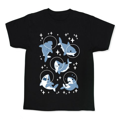 Space Shark Pattern Kid's Tee