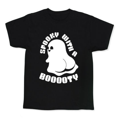 Spooky With A Booooty Ghost Kid's Tee