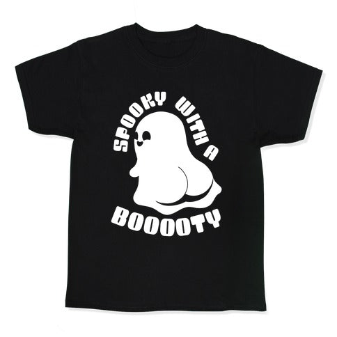 Spooky With A Booooty Ghost Kid's Tee