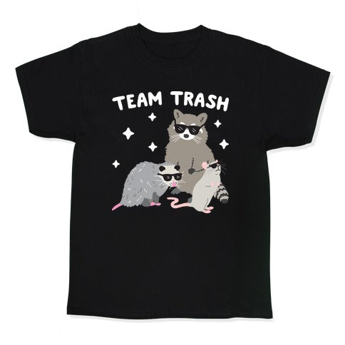 Team Trash Opossum Raccoon Rat Kid's Tee