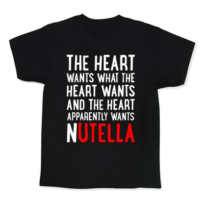The Heart Wants Nutella Kid's Tee