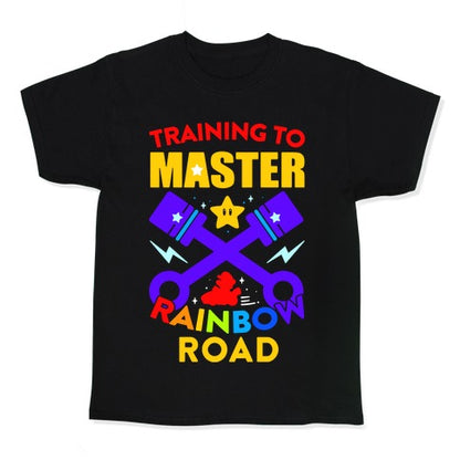 Training To Master Rainbow Road Kid's Tee