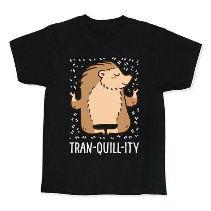 Tran-QUILL-ity - Hedgehog Kid's Tee
