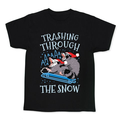 Trashing Through The Snow Kid's Tee