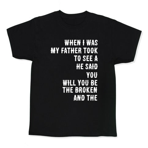 When I Was a Young Boy (1 of 2 pair) Kid's Tee