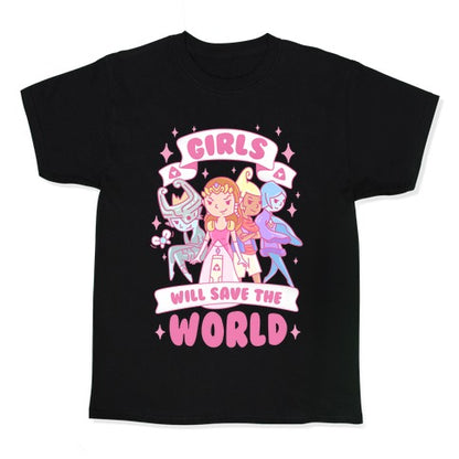 Zelda Girls Will Save The World Parody Kid's Tee