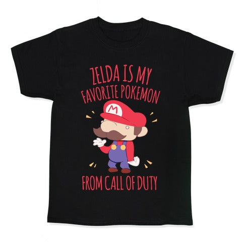 Zelda Is My Favorite Pokemon Kid's Tee