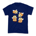 Cute Cubic Bee Pattern Kid's Tee