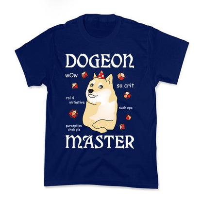 Dogeon Master Doge DM Kid's Tee