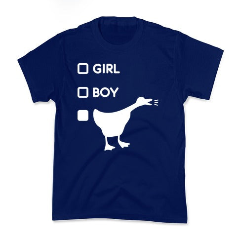 Girl Boy Goose Gender Kid's Tee