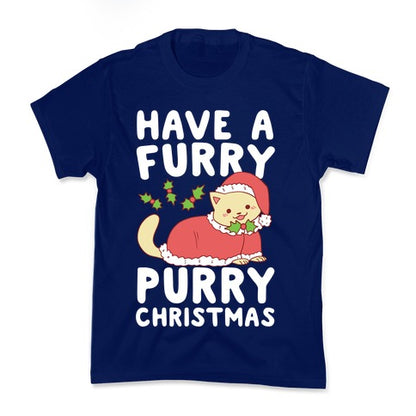 Have a Furry, Purry Christmas  Kid's Tee