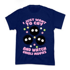 I Just Want To Cry And Watch Ghibli Movies Kid's Tee