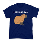 I Love My Cat Capybara Kid's Tee