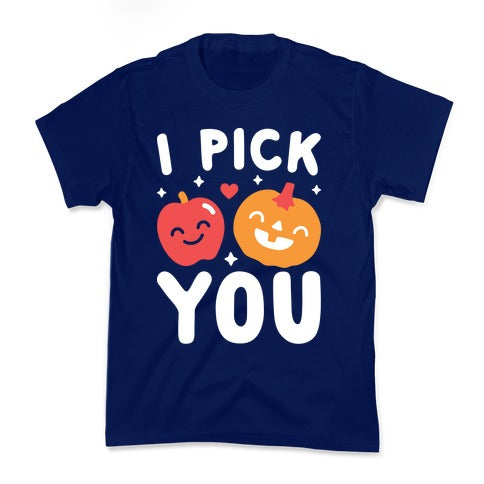 I Pick You Apple & Pumpkin Kid's Tee
