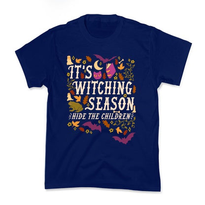 It's Witching Season Hide The Children Kid's Tee