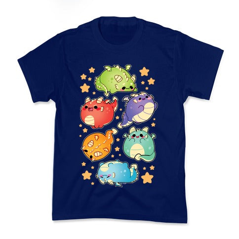 Kawaii Dragons Pattern Kid's Tee
