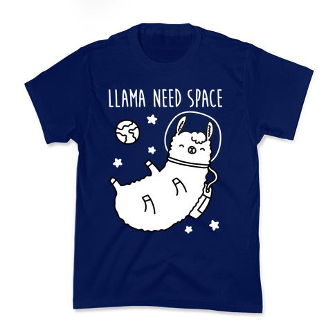 Llama Need Space Parody Kid's Tee