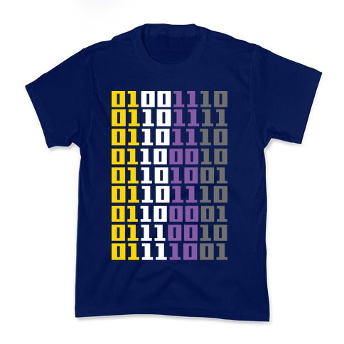 Non-Binary Code Kid's Tee