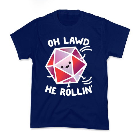 Oh Lawd He Rollin D20 Kid's Tee