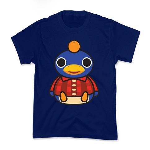 Roald Sitting With An Orange On His Head (Animal Crossing) Kid's Tee