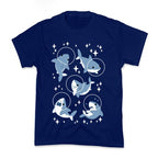 Space Shark Pattern Kid's Tee