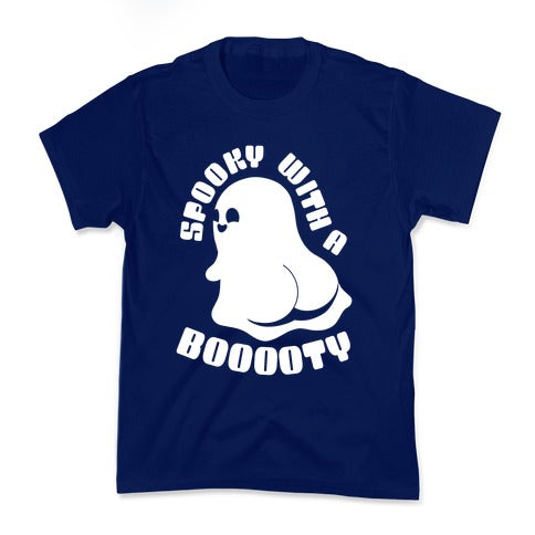 Spooky With A Booooty Ghost Kid's Tee