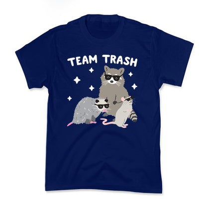 Team Trash Opossum Raccoon Rat Kid's Tee