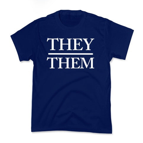 They/Them Pronouns Kid's Tee