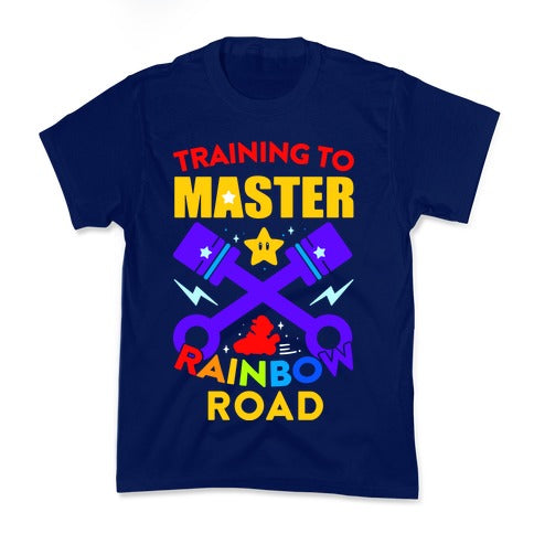 Training To Master Rainbow Road Kid's Tee