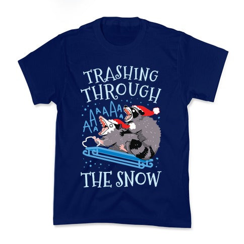 Trashing Through The Snow Kid's Tee